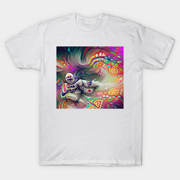 Psychedelic Astronaut T-Shirt by Mihadom